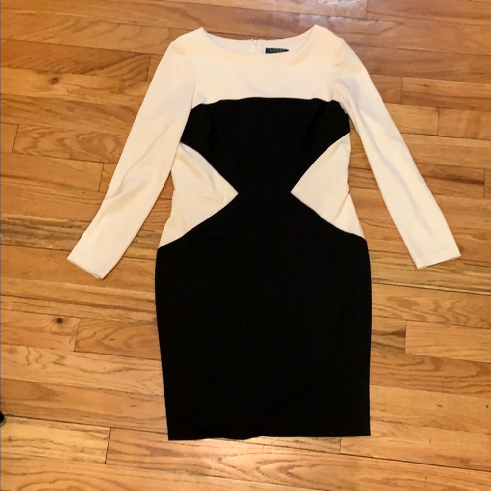Ralph Lauren black and white dress